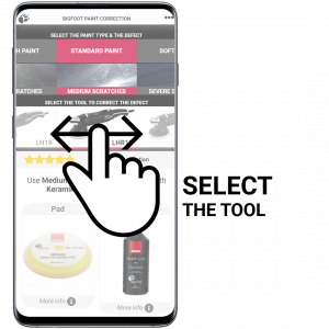 rupes web app select the tool